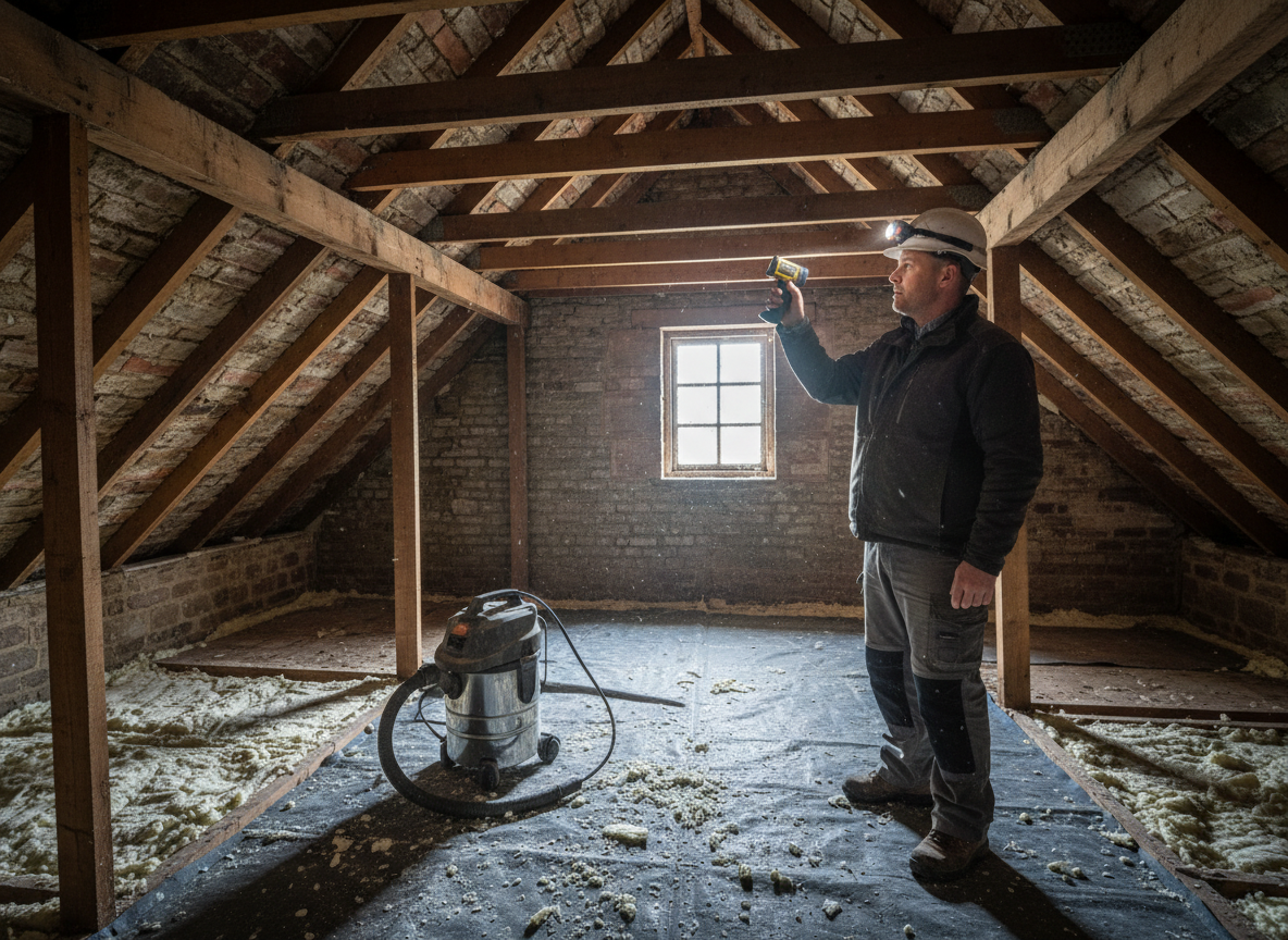 Winter Loft Checks After Spray Foam Removal in Telford