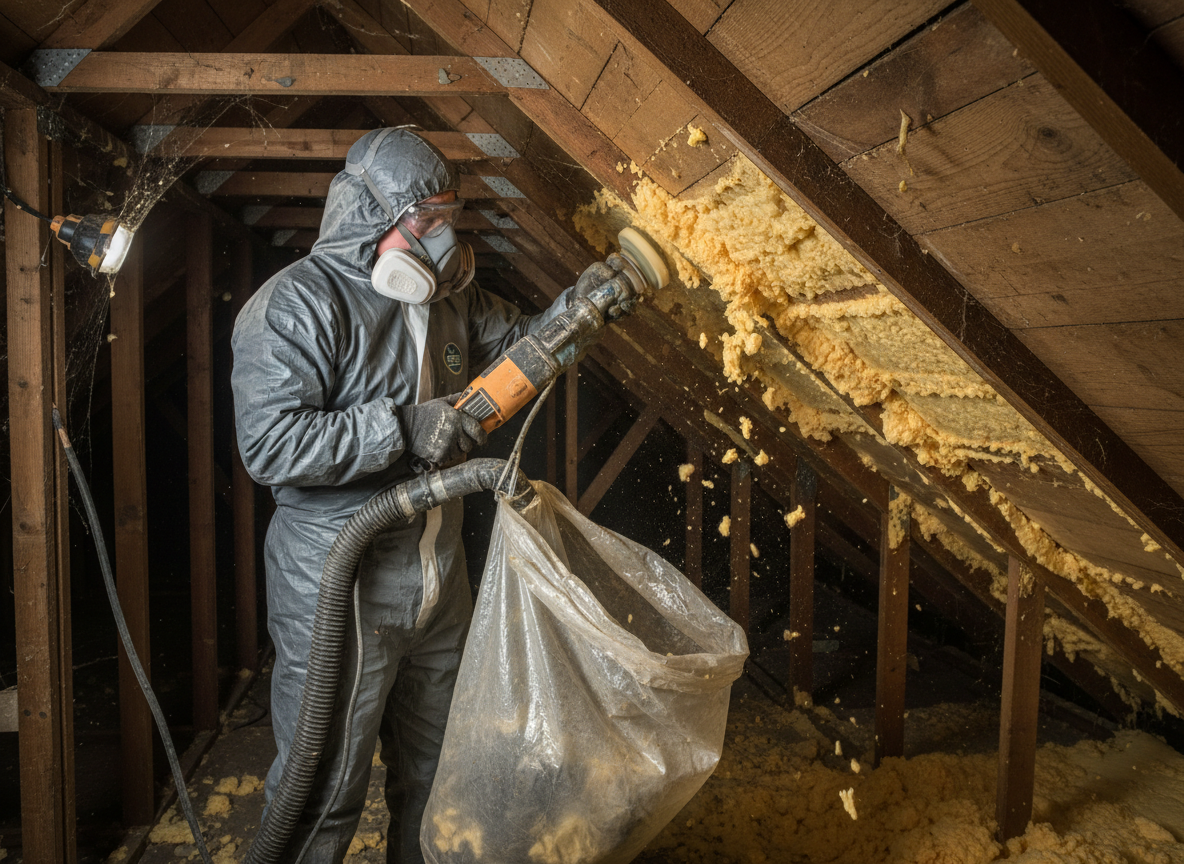 closed cell spray foam removal in Telford