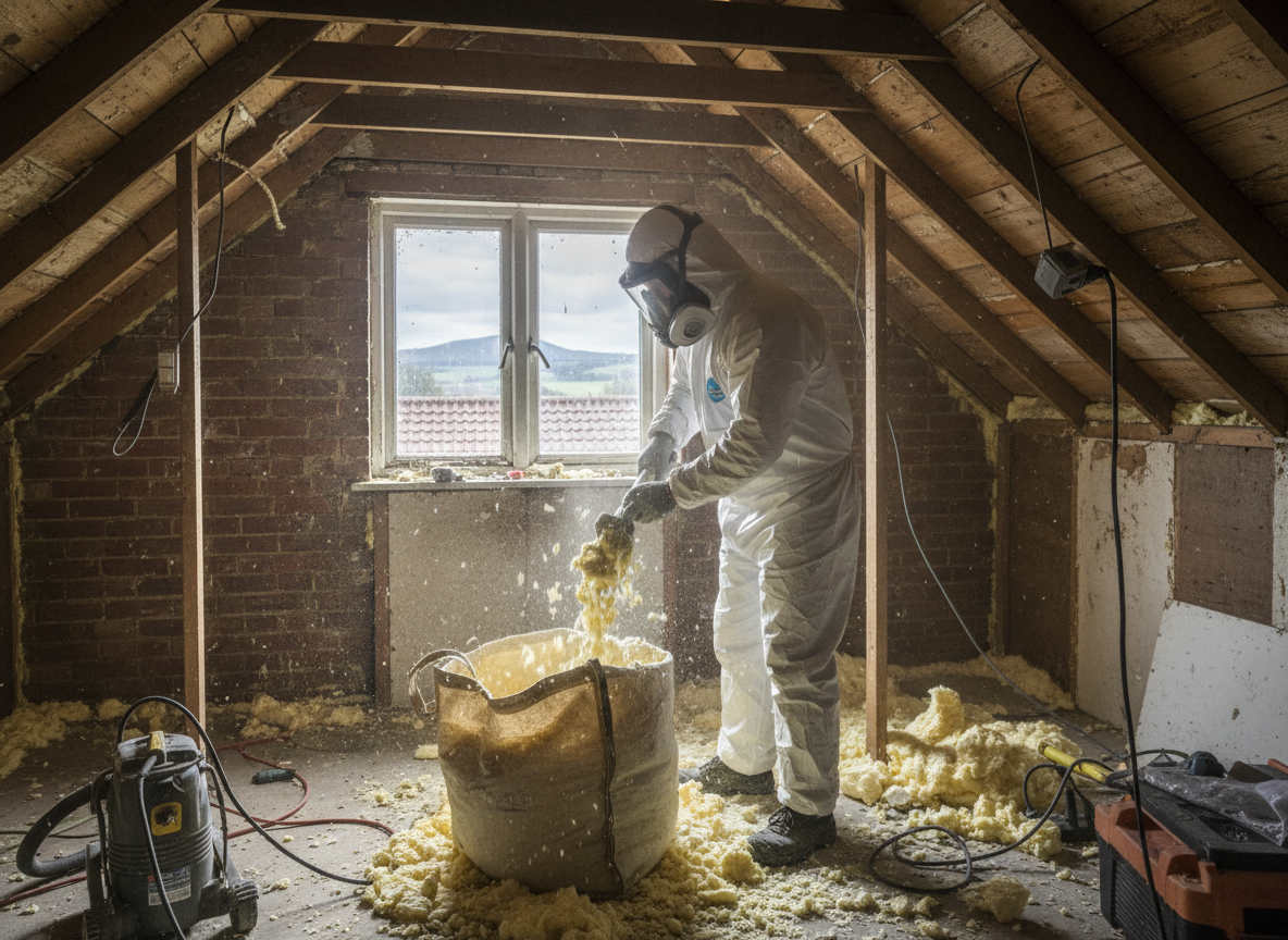 mortgage lender spray foam removal in Telford